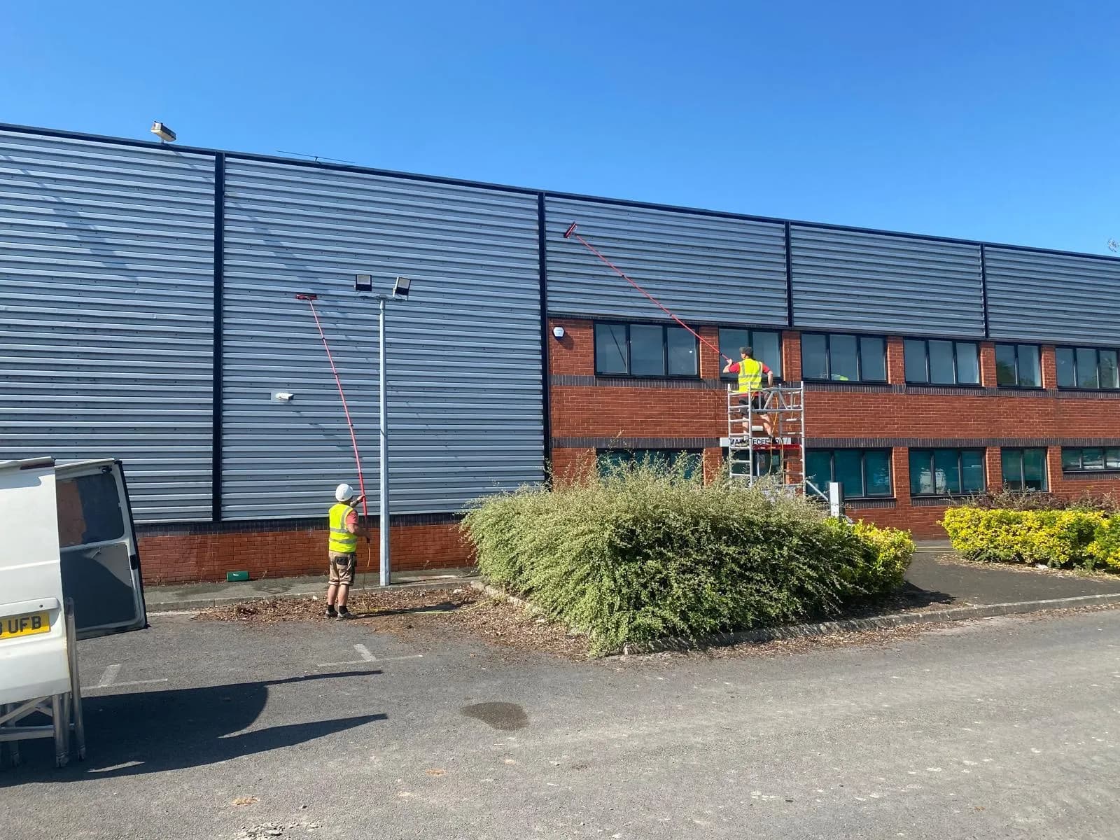 Commercial exterior cladding cleaning